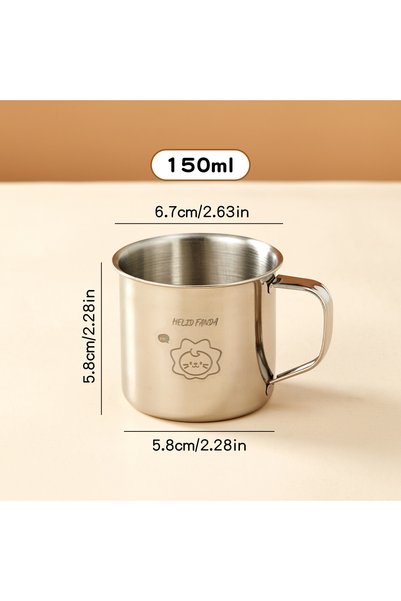 Choice13 كوب شرب من الفولاذ المقاوم للصدأ 304 من وورثباي، سعة 150 مل، بتصميم ...