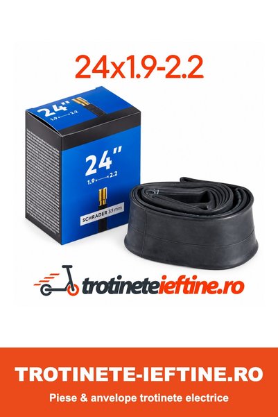 OEM Cameră aer bicicletă 24 x 1.90-2.20 cu valvă Schrader 33 mm