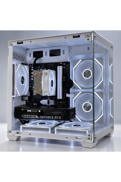 Genel Markalar ZEUS V2 Ryzen 5 5600 Rtx 5060 32GB Ram 512GB M2 SSD White Gaming Sistem