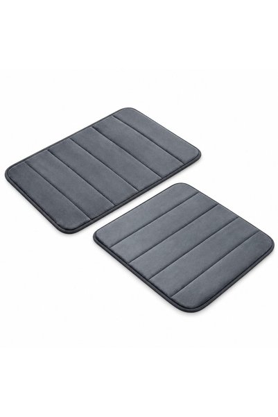 Flippy Χαλάκι μπάνιου, 50x80 εκ., Γκρι, Αντιολισθητικό, Απορροφητικό
