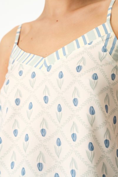 Penti Serenity Çiçekli Atlet Pijama Üstü