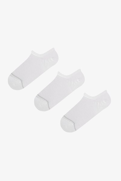 Penti 3 Çift Pamuklu Burun Ucu Simli Mesh Sneaker Çorap