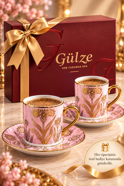 GÜLZE Signature Collection / Heritage Series / Nazeni̇n Model 2-Person Coffee...