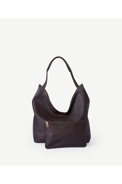 Yargıcı Leather Look Large Shoulder Bag