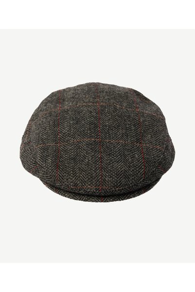 Yargıcı Wool Blend Plaid Fabric Cap