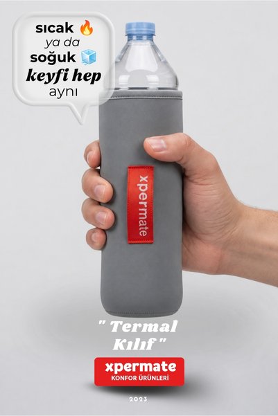 XPERMATE Termos Kılıfı Neopren Şişe Kılıfı Sıcak Soğuk Tutan Termal Kılıf Taş...