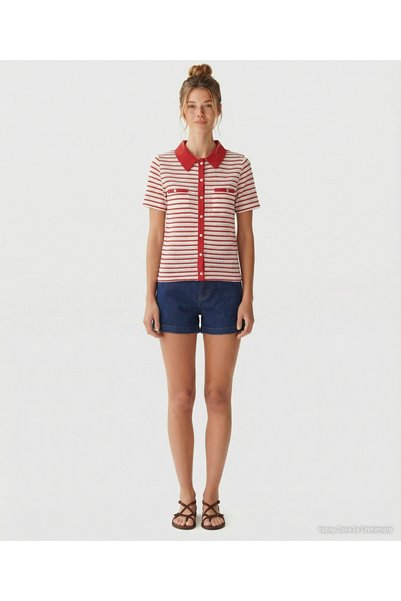 Yargıcı Regular Shirt Collar Short Sleeve T-Shirt