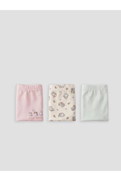 LC Waikiki Štampano Djevojka bokserice Trodelni set (S6)