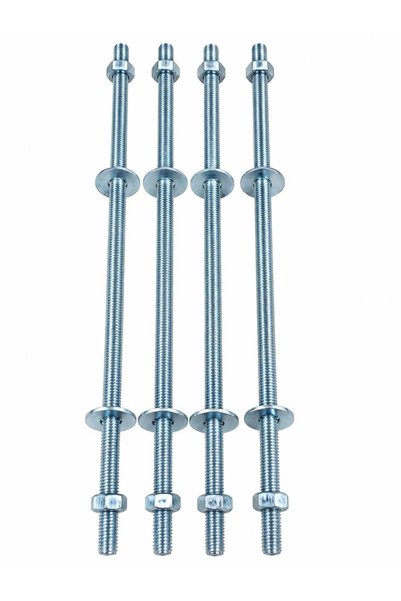 Han-Er Ticaret Gijon Saplama Tij Seti M8 | 30 cm Galvaniz Kaplı Paslanmaz - 4...