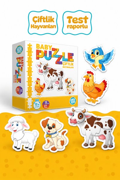 Circle Toys Baby Puzzle Çiftlik Hayvanları , 27 Parça