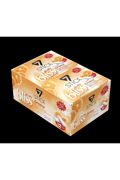 7 STICK 7STICK SEKERSIZ ORANGE AROMALI BLISTER SAKIZ 9 PCS (12Adet)