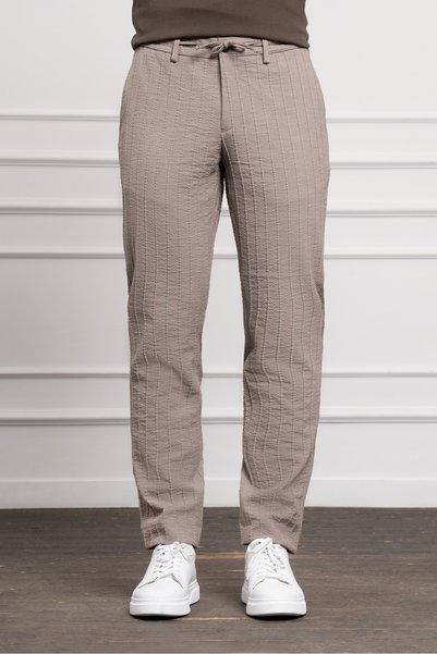 Morven Men's Mink Poliviskon Jogger Dynamic Fit Relaxed Cut Pants