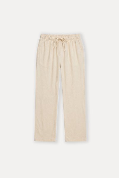 VATKALI Straight comfy bej pantolon
