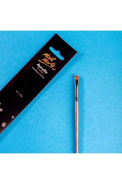 Mont Marte Umetnička akrilna četka Premium Taklon kratka svetla 6