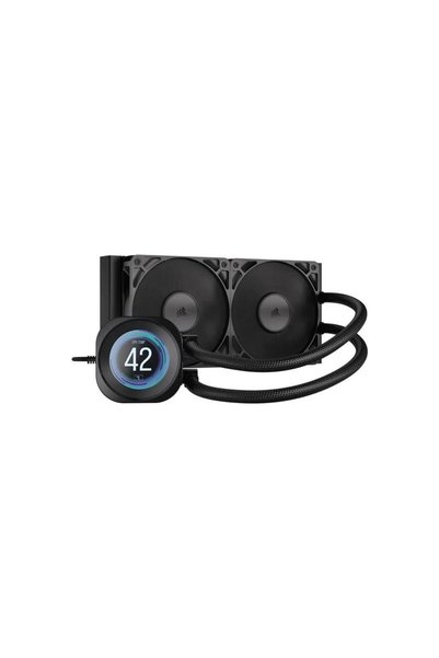 Corsair Cooler CPU Nautilus 240 RS LCD, 2x120mm, 420-2100rpm (Negru)