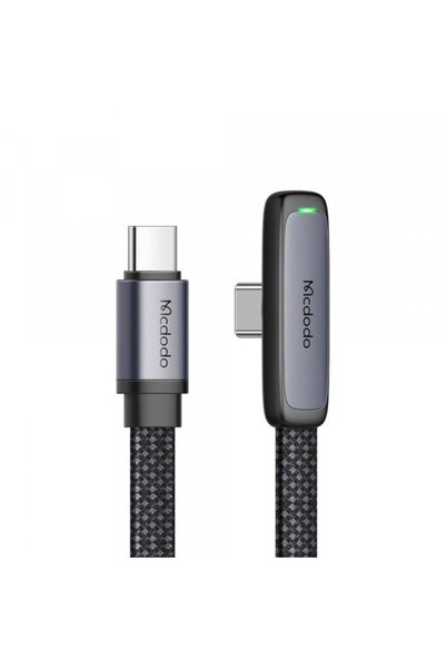 Mcdodo Cablu Date si Incarcare USB-C - USB-C CA-3360 Angled, 65W, 1.2m, Negru