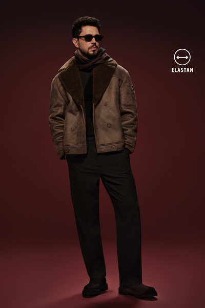 Avva Erkek Siyah Klasik Bel Viskon Karışımlı Elastan Baggy Fit Pantolon A62Y3042