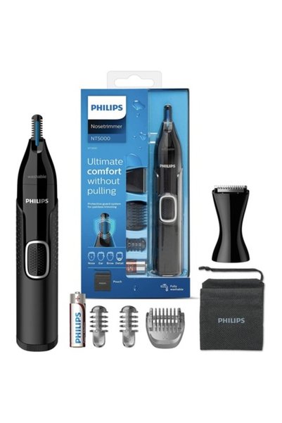 Philips Aparat de tuns părul din nas și urechi Nt5650/16, seria 5000, pentru ...