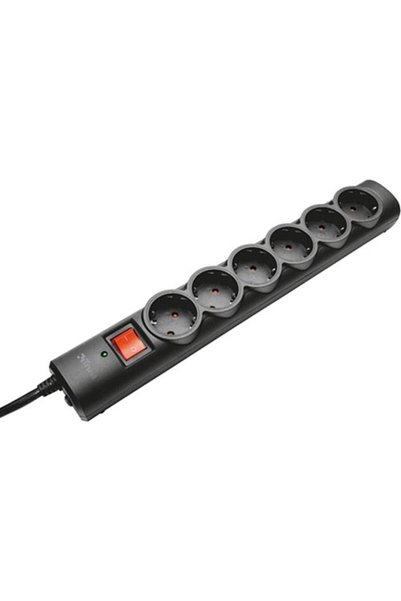 Trust Prelungitor 21059, 6x schuko, Negru