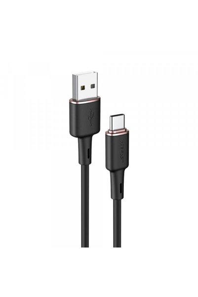 Acefast Cablu Date si Incarcare USB-A - USB-C C2-04, 18W, 1.2m, Negru