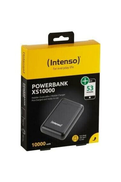 Intenso XS10000, USB-A/USB-C, 10000 mAh, Negru