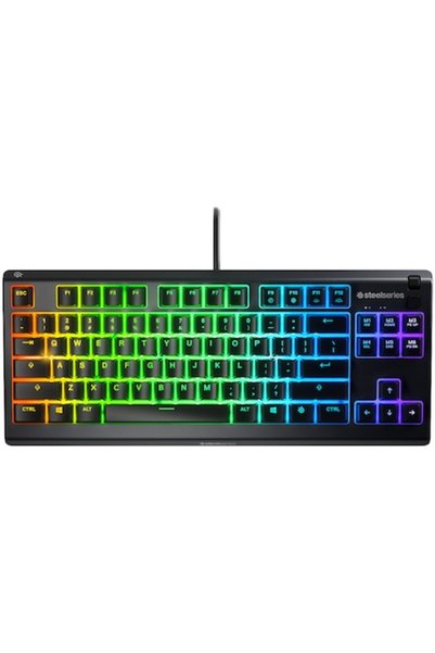 SteelSeries Tastatură de gaming Apex 3 TKL, iluminare RGB, aspect american, n...
