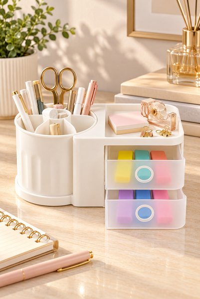 YzHome Plastik Çekmeceli Masaüstü Organizer Takı Toka Aksesuar Saklama Düzenl...