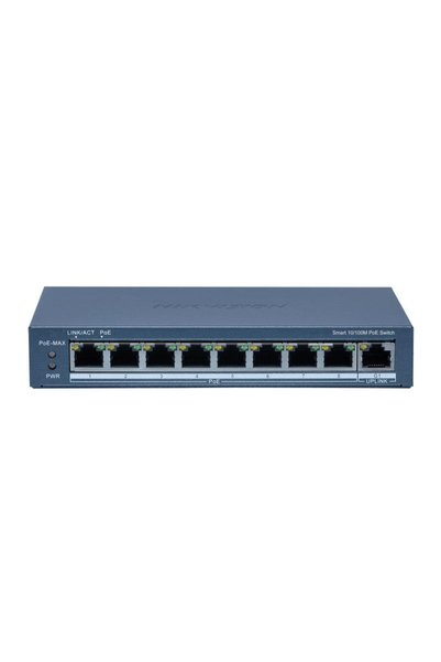 Hikvision Switch DS-3E1309P-EI(B), 8 porturi, PoE