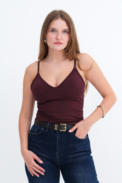 Addax Strappy Athlete with Chest Pads A4025