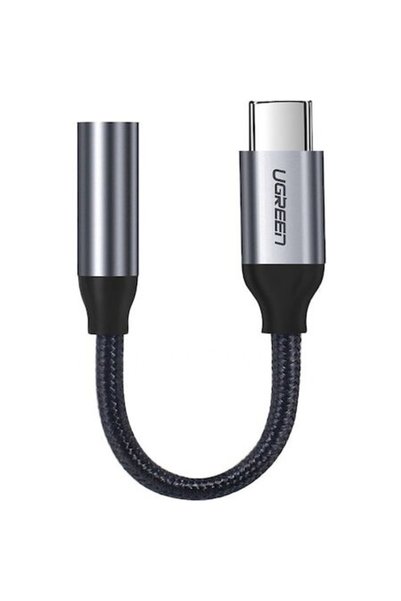 Ugreen Adaptor audio USB Type-C la 3.5 mm, 0.1 m, Gri