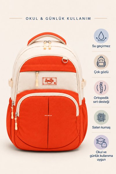 Fabrizio Multi-Compartment Lined Waterproof Satin Fabric Korean Orthopedic Ba...