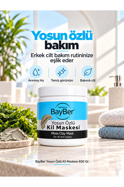 BayBer Yosun Özlü Kil Maskesi 650 Gr