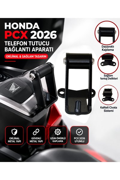 Genel Markalar Özel Tasarım Honda PCX,(2026) Uyumlu Telefon Tutucu Montaj Dem...