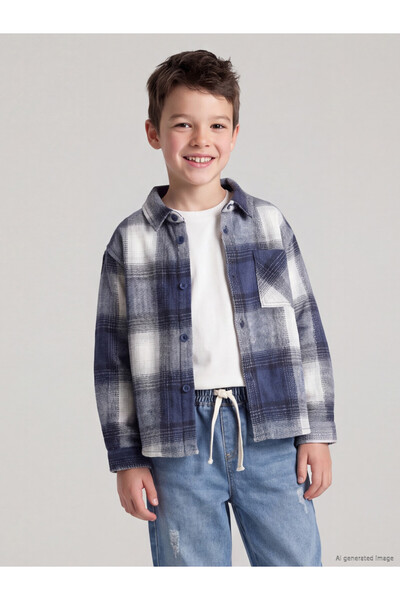 LC Waikiki Timeless Clothing & Timeless Choices Checkered Embroidered Gabardi...