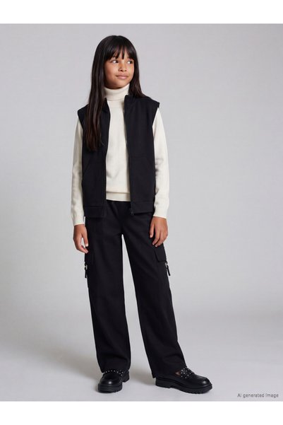 LC Waikiki Timeless Clothing & Timeless Choices Girls' Gabardine Cargo Pants
