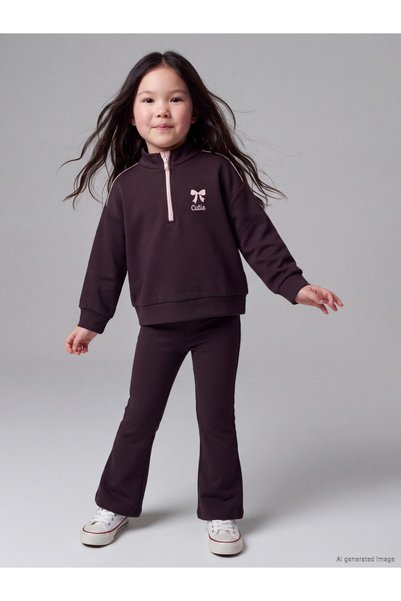 LC Waikiki Timeless Clothing & Timeless Choices Printed Girls' Soft Touch Set