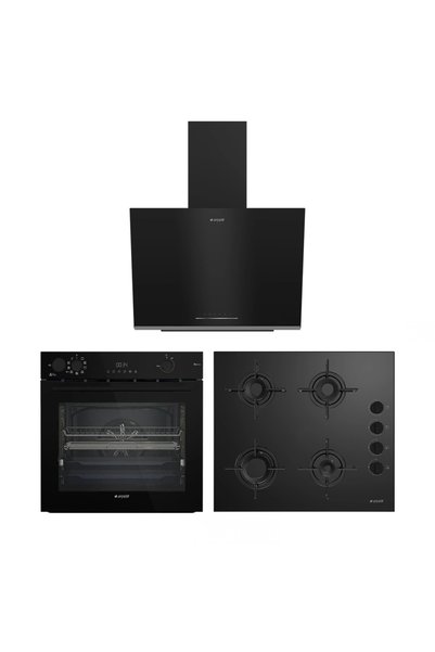 Arçelik Smart Siyah Ankastre Set
