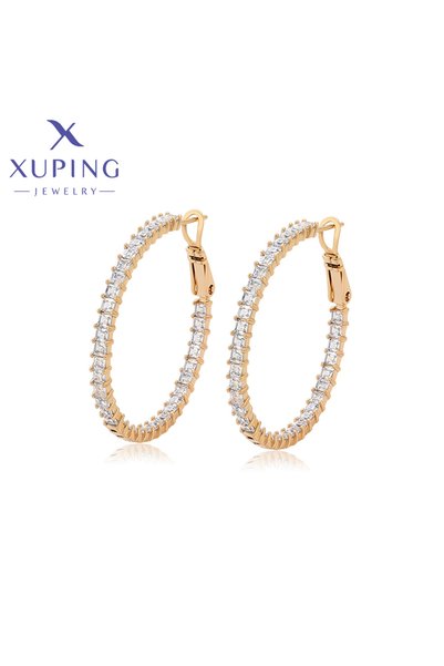 Choice WHITE Gold Color Xuping Jewelry New Arrival Gold Color Hoop Earrings f...