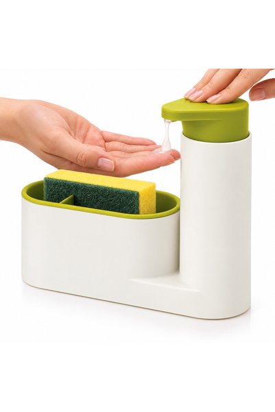 ANGMAD Set 2in1, dispenser detergent si suport burete bucatarie, organizator ...