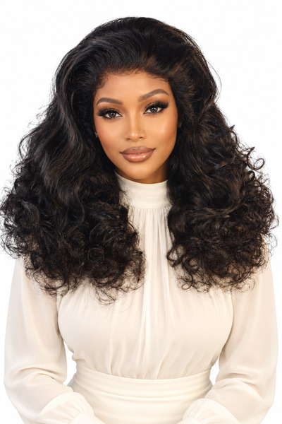 GOLEN Hair 20-Inch Bouncy Curls Human Hair Wig – 100% Human Hair Curly Wig