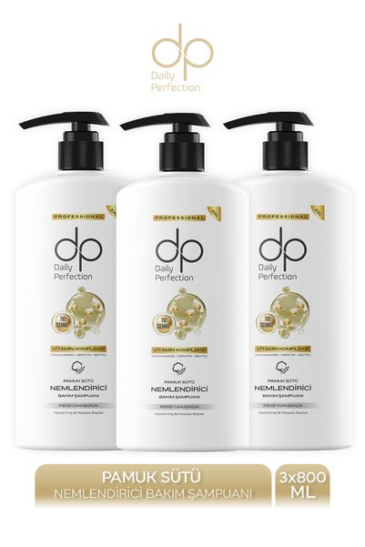 dp Daily Perfection Shampoo Cotton Milk 800 ml X 3 Pieces