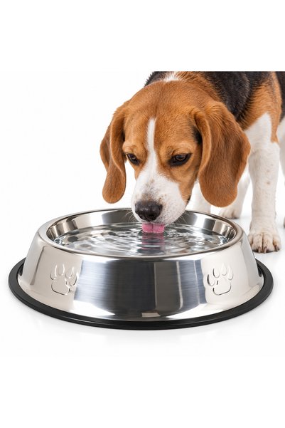 ANGMAD Bol metallic pentru animale cu diametru 26cm