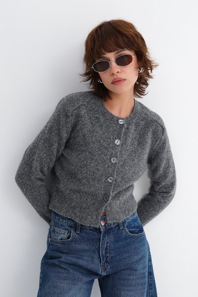 Addax Cardigan tricotat cu nasturi H3572