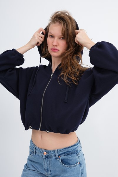 Addax Raised Zipper Sweatshirt H03024