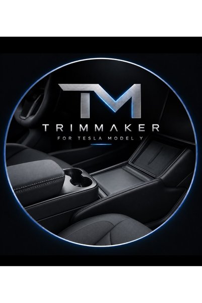 Trimmaker Tesla Model Y Standart ile Tam Uyumlu Orta Konsol-Siyah Renk-2025+