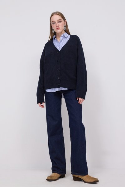 Addax Buttoned Knitwear Cardigan H3440