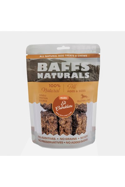 Baffs Naturals Kuzu Et Çubukları %100 Doğal Köpek Ödül Maması 100 gr