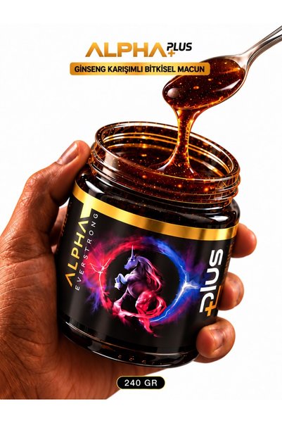 ALPHA EVERSTRONG Alpha Ginsengli Bitkisel Macun Kavanoz (240 GR)
