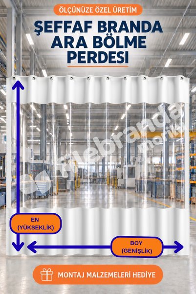 Morilu BEYAZ Fabrika Ara Bölme Perdesi, ÖZEL ÖLÇÜ OTO YIKAMA Brandası 0.8 mm ...