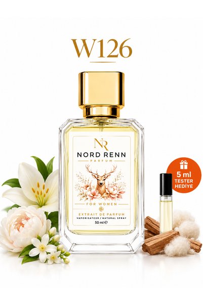NORD RENN W126- Noa Kadın Parfümü Muadili – Temiz Pudramsı Çiçeksi Koku, Kalı...